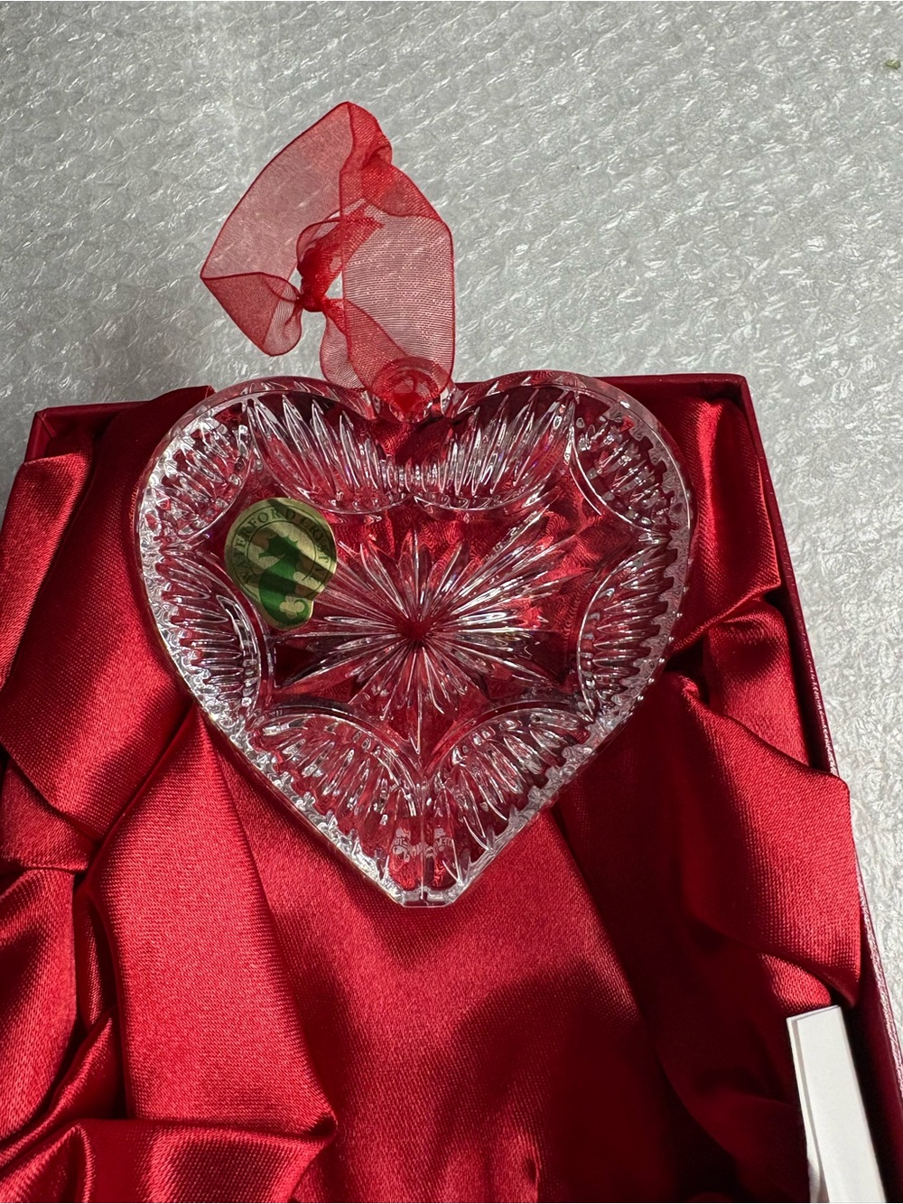 Waterford Crystal Sweetheart Heart Ornament